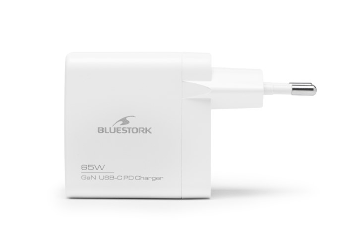 Bluestork 65W USB C - Blanc/Détachable  (PW-NB-65-C-GAN-W) - Achat / Vente Accessoire alimentation sur Cybertek.fr - 1