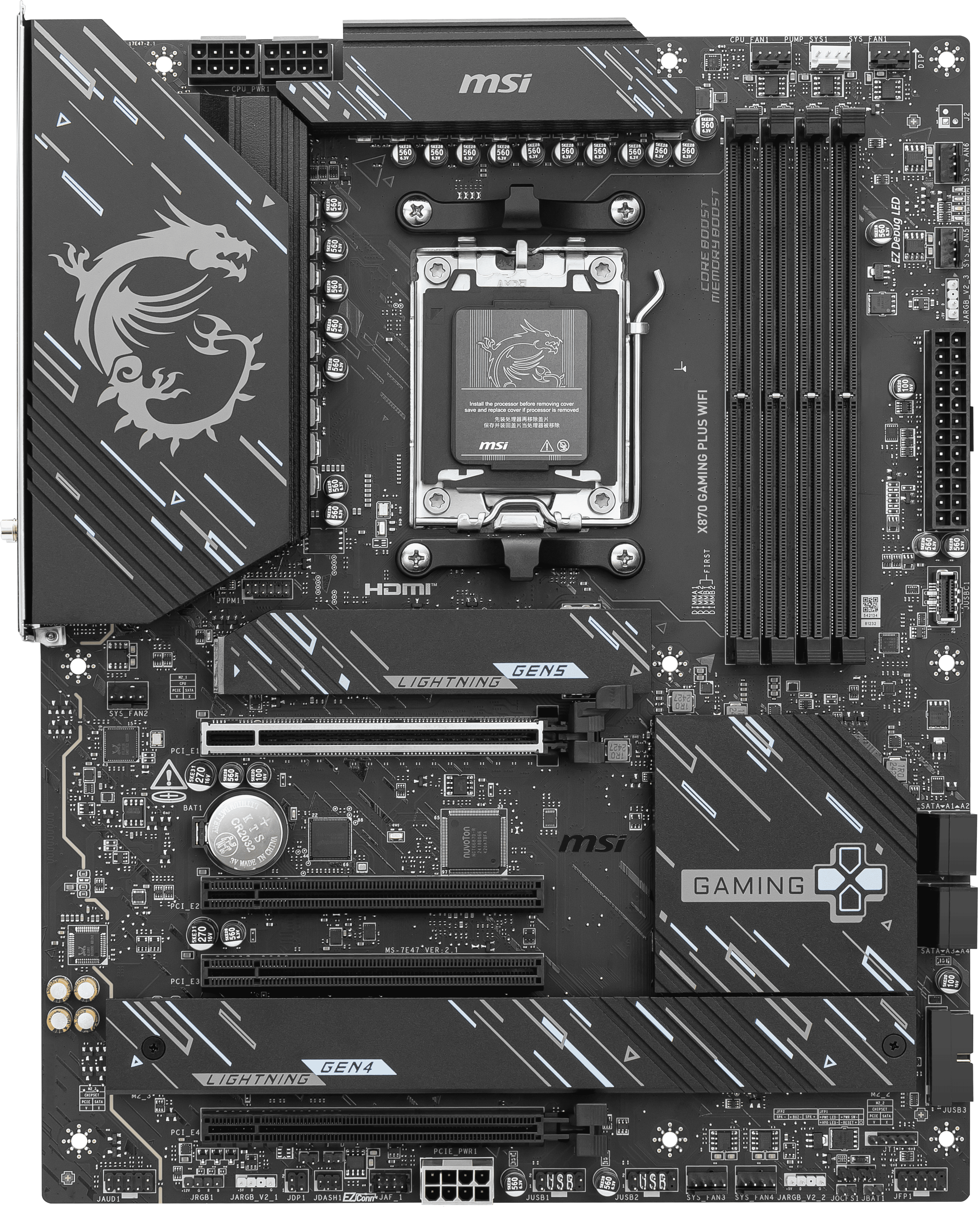 MSI X870 GAMING PLUS WIFI ATX  - Carte mère MSI - Cybertek.fr - 5