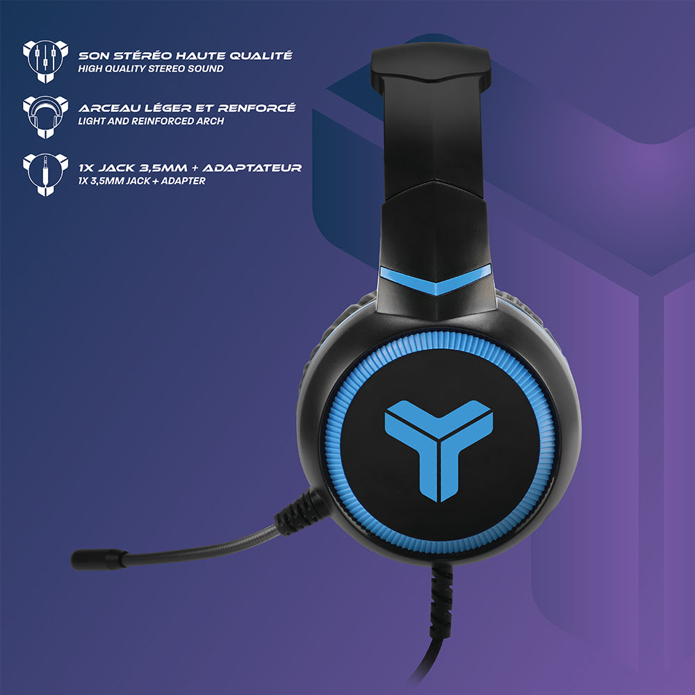 ELYTE HY-100 Stereo Noir - Micro-casque - Cybertek.fr - 5