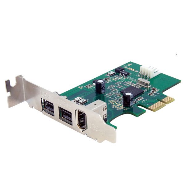 Carte contrôleur StarTech PCI-E 3 ports Firewire 2x800/1x400 Low Profile