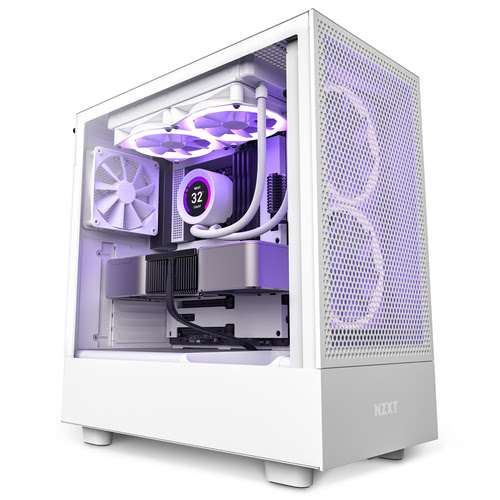 NZXT H5 Flow Blanc Blanc - Boîtier PC NZXT - Cybertek.fr - 0