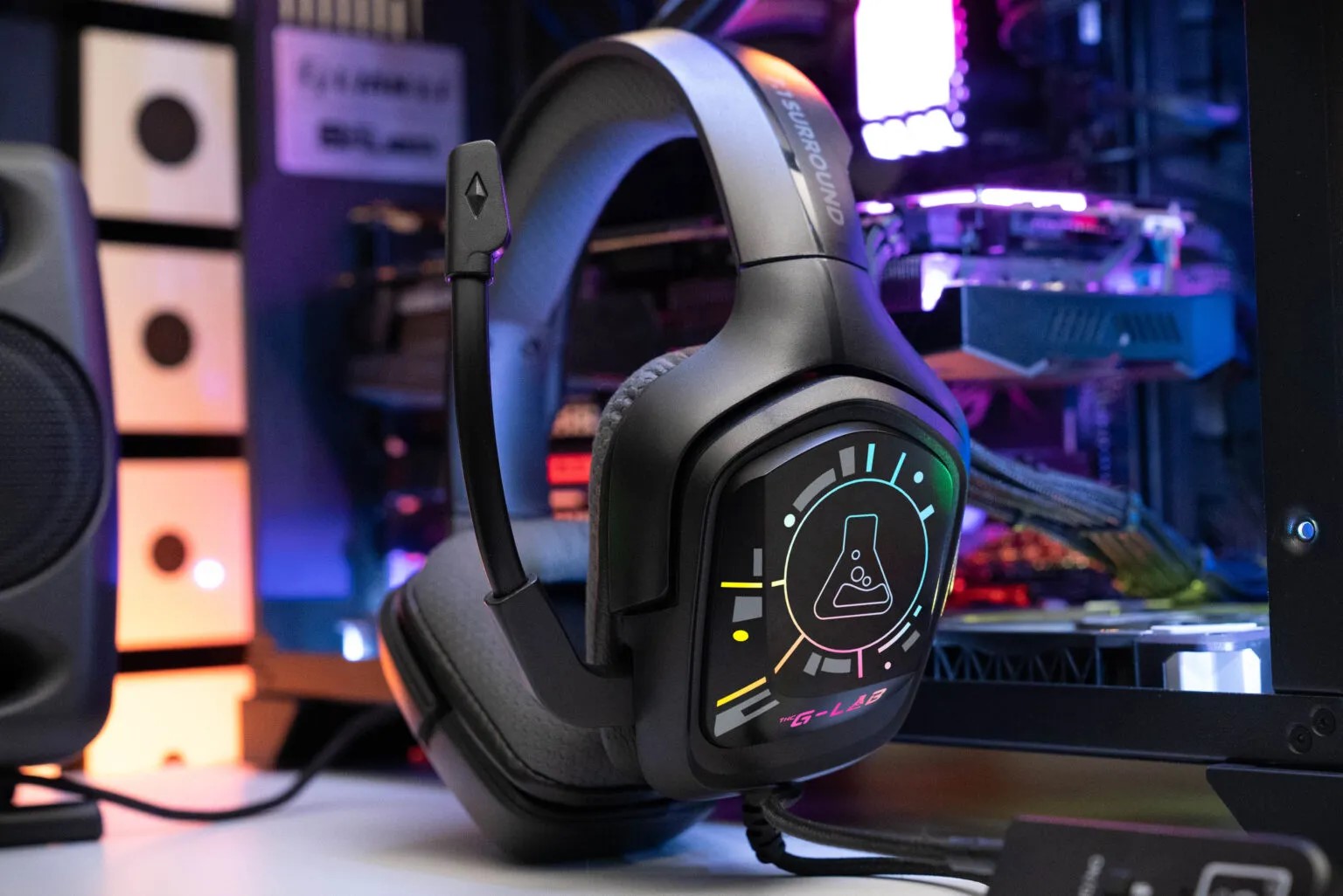 The G-LAB Korp Cobalt 7.1EX 7.1 Surround Noir - Micro-casque - 3