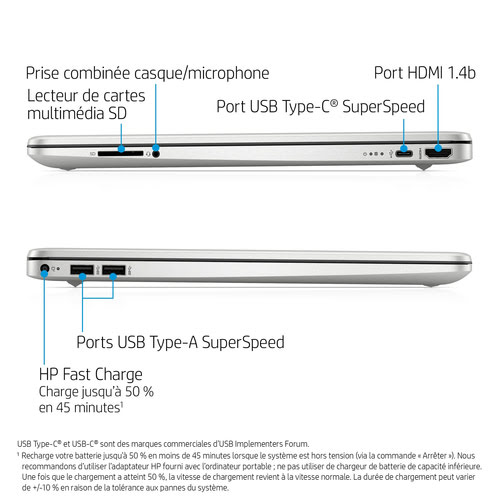 HP 7D0Y0EA - PC portable HP - Cybertek.fr - 5
