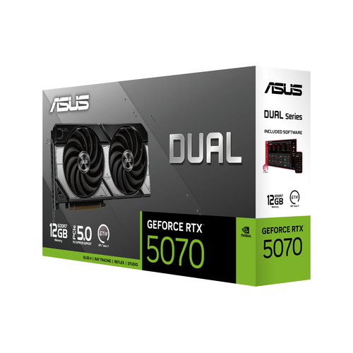 Asus Dual GeForce RTX 5070 12GB GDDR7  - Carte graphique Asus - 22