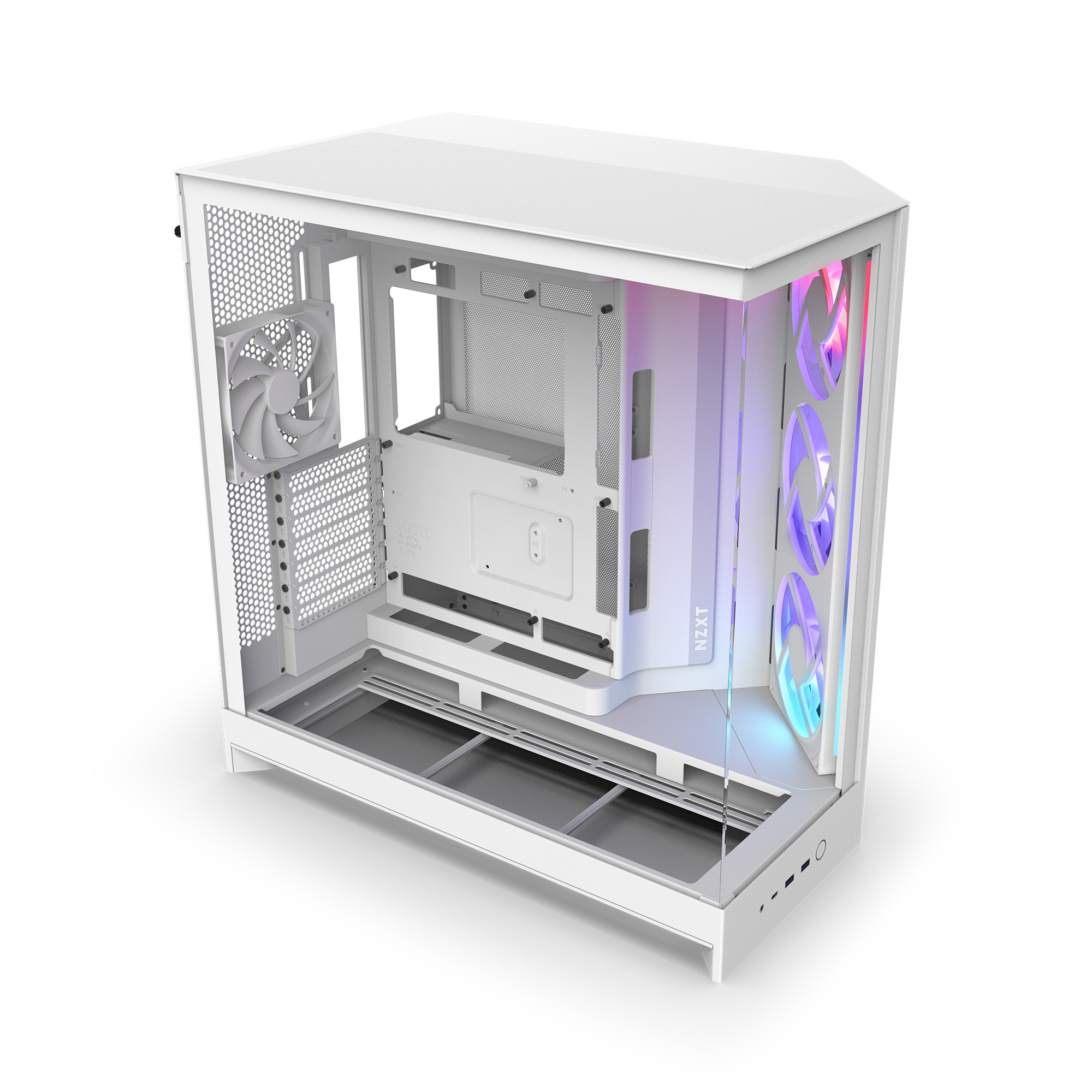 NZXT H9 Flow RGB Blanc Blanc - Boîtier PC NZXT - Cybertek.fr - 1