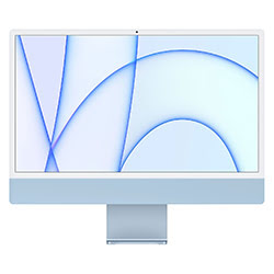 image produit Apple iMac Bleu MJV93FN/A - M1/8Go/256Go/24"4.5K Cybertek