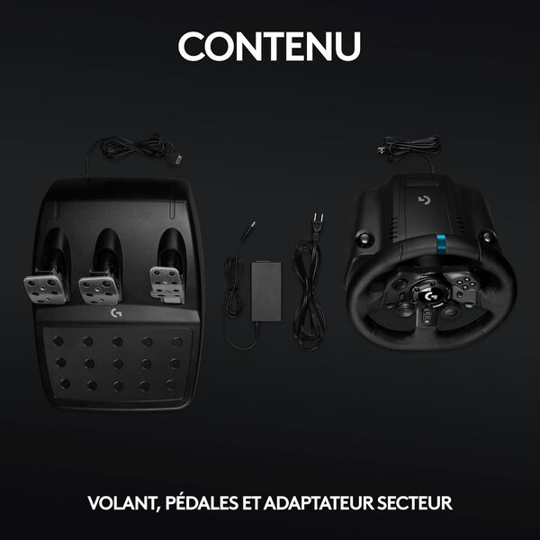 Logitech G923 Racing Wheel & Pedals PC et Playsation Edition (941-000149) - Achat / Vente Base de volant Simracing sur Cybertek.fr - 1