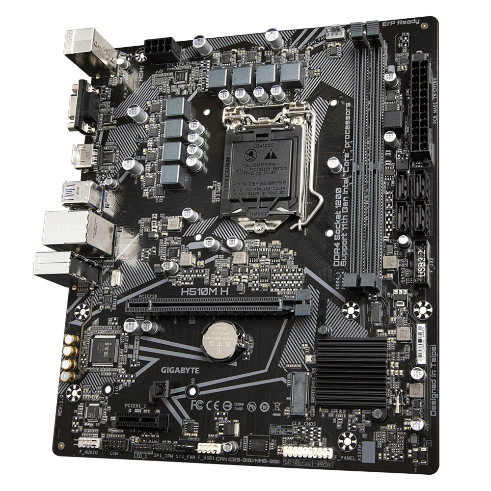 Gigabyte H510M H Micro-ATX  - Carte mère Gigabyte - Cybertek.fr - 2