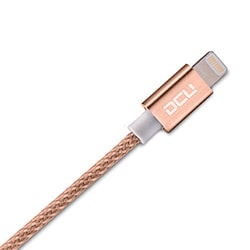 DCU Technologic Cable renforcé Lightning 1m - Or Rose