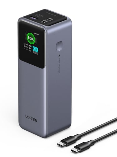 UGREEN PowerBank 3 ports - 25000mAh - 200W - Gris (35525B) - Achat / Vente Batterie Externe  sur Cybertek.fr - 1