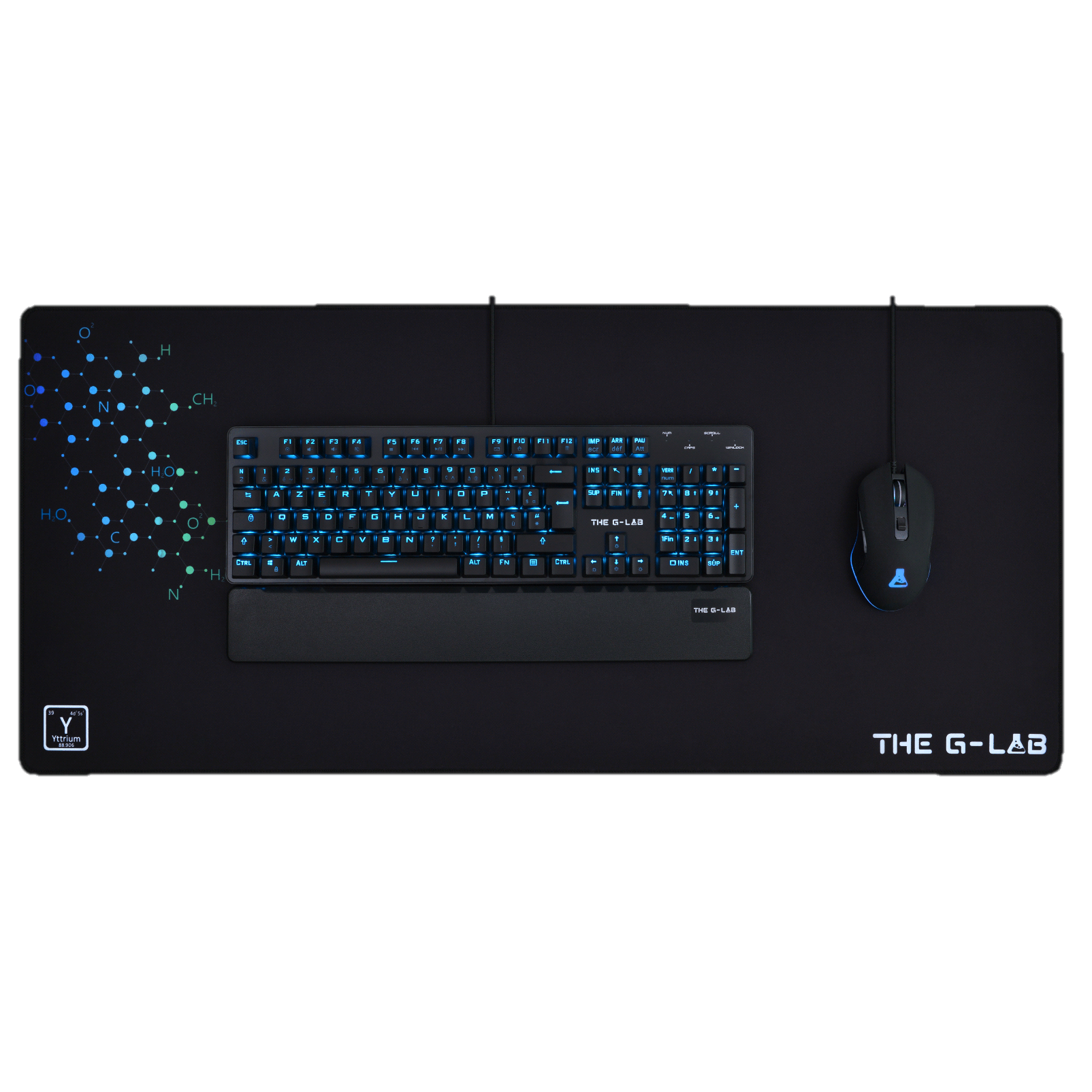 The G-LAB Clavier Keyz Elite 400 RGB + Tapis offert (PAD-YTTRIUM + KEYZELITE400WG/FR) - Achat / Vente Pack Peripheriques sur Cybertek.fr - 7