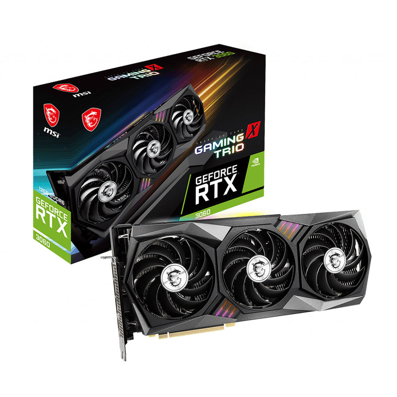 MSI RTX 3060 GAMING Z TRIO 12G LHR  - Carte graphique MSI - 0