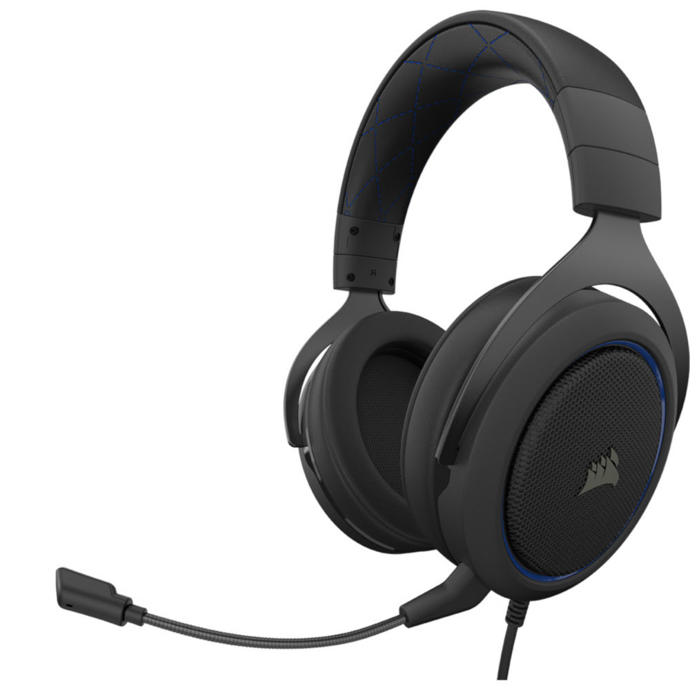 Corsair HS50 PRO STEREO Blue Stereo Noir - Micro-casque - 0