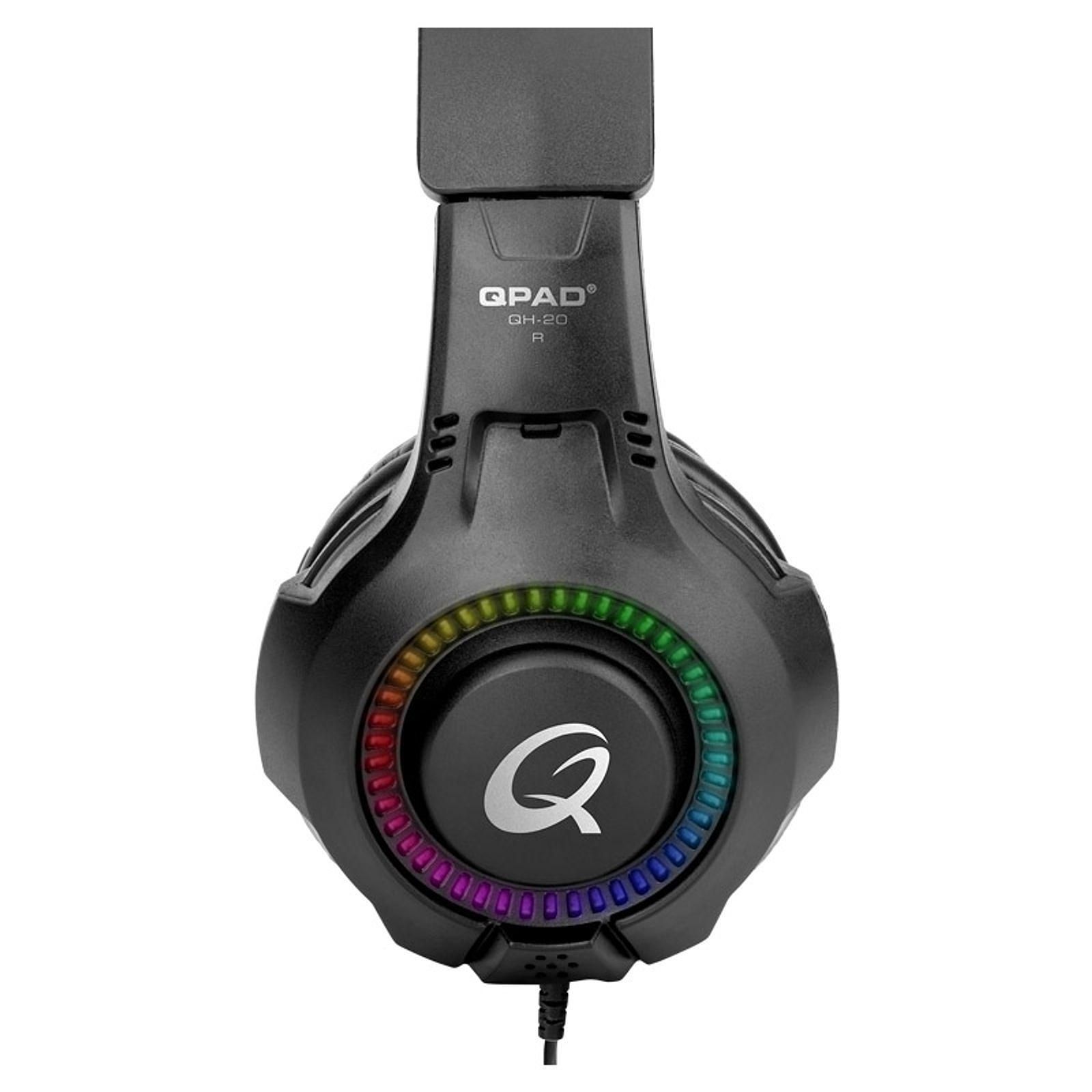 QPAD QH-20 Stereo Noir - Micro-casque - Cybertek.fr - 2