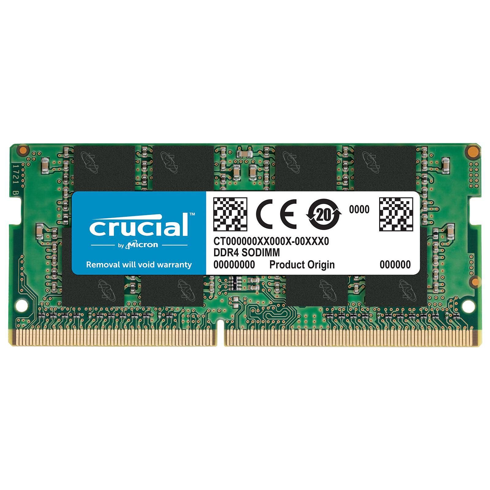 Crucial SO-DIMM 8Go DDR4 2666 CT8G4SFRA266 - Mémoire PC portable - 0