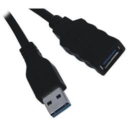 Câble USB3.0 rallonge Mâle-Femelle - 2m - Connectique PC - 0
