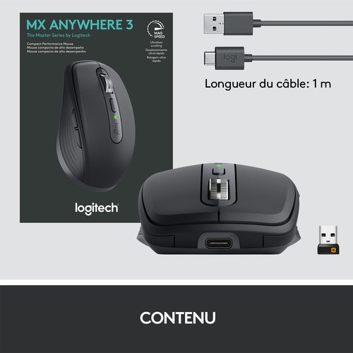 Logitech MX Anywhere 3 Graphite - Souris PC Logitech - Cybertek.fr - 9