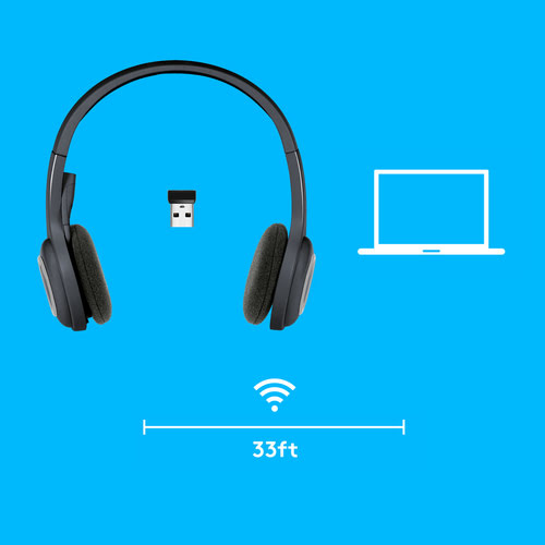 Logitech H600 Sans fil Stereo Noir - Micro-casque - Cybertek.fr - 1