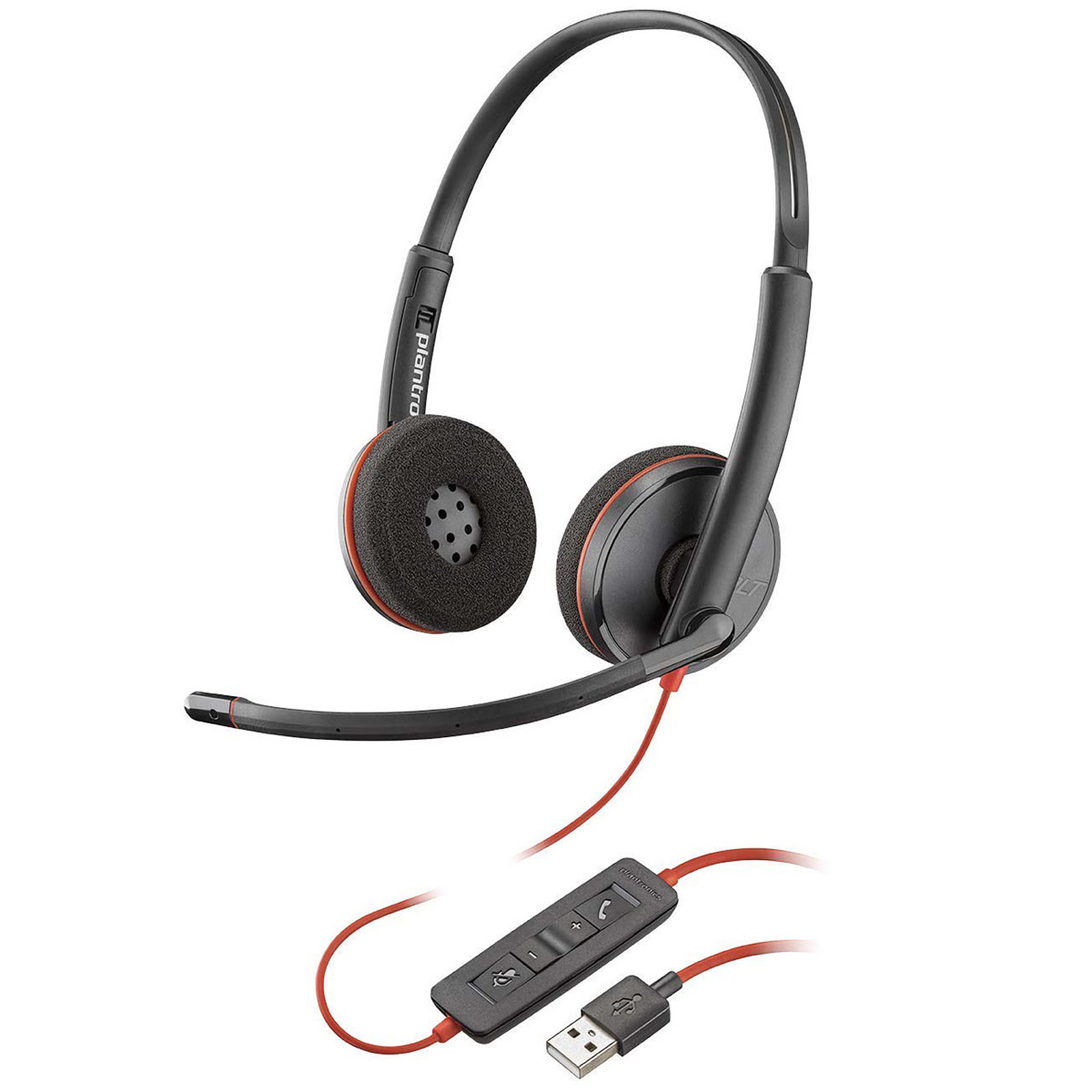 Poly BlackWire C3220 Mono Gris - Micro-casque - Cybertek.fr - 0