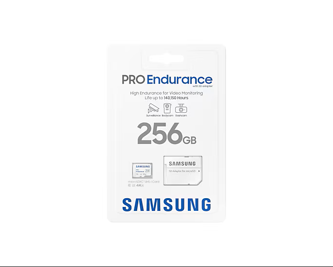 Samsung PRO Endurance - Micro SDHC 256Go V30 - Carte mémoire - 7