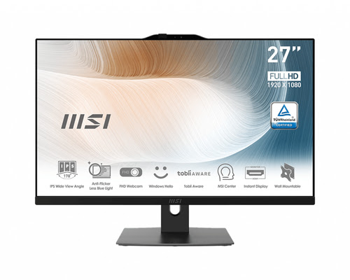MSI Modern 27" FHD/i7-1260P/16Go/512Go/W11P Noir - All-In-One PC/MAC - 0