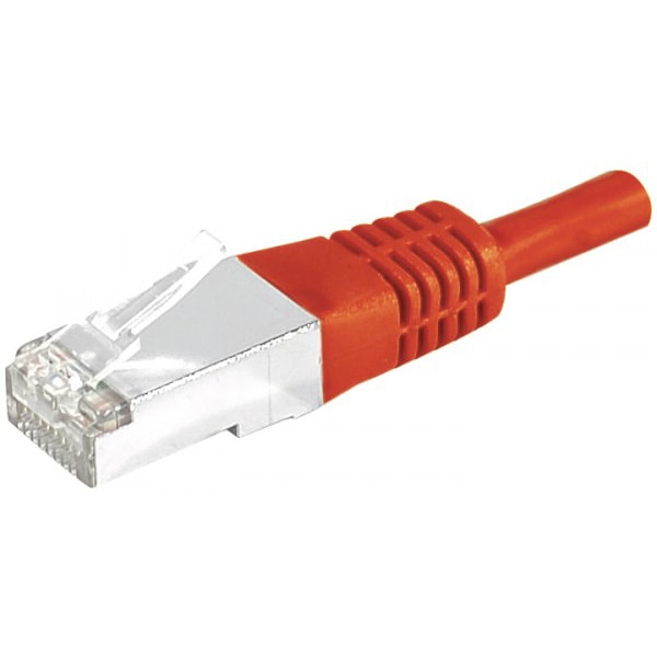 Connectique réseau Dexlan Cordon Cat.6A S/FTP Rouge - 2m 