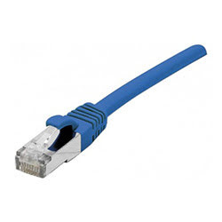 image produit Dexlan Cable Cat.6A S/FTP LS0H Bleu Snagless - 0.5m Cybertek