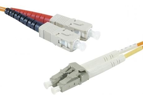 Cordon fibre Optique multimode LC/SC 62,5/125 - 2m - 0