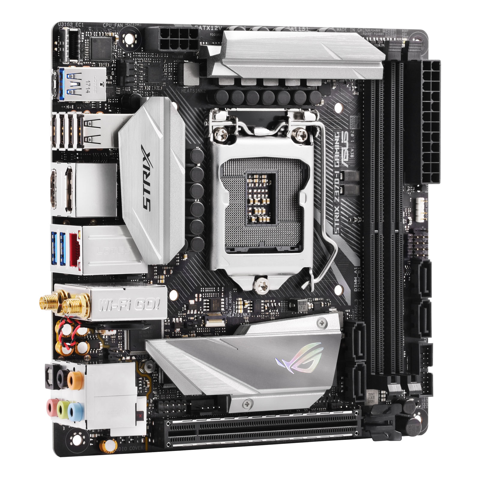 Asus STRIX Z370-I GAMING Mini-ITX  - Carte mère Asus - Cybertek.fr - 3