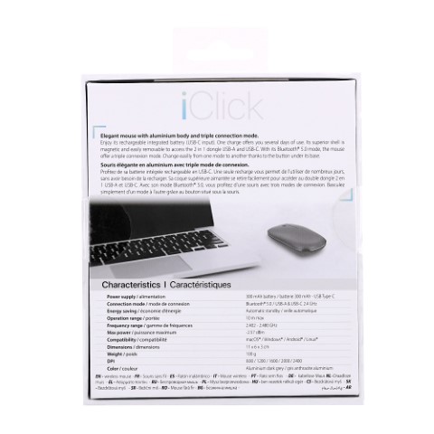 T'nB iClick Triple connect - Souris PC T'nB - Cybertek.fr - 3