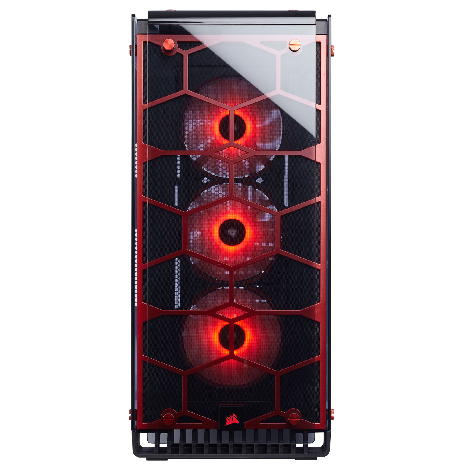 Corsair Crystal 570X RGB Rouge Transparent - Boîtier PC Corsair - 4