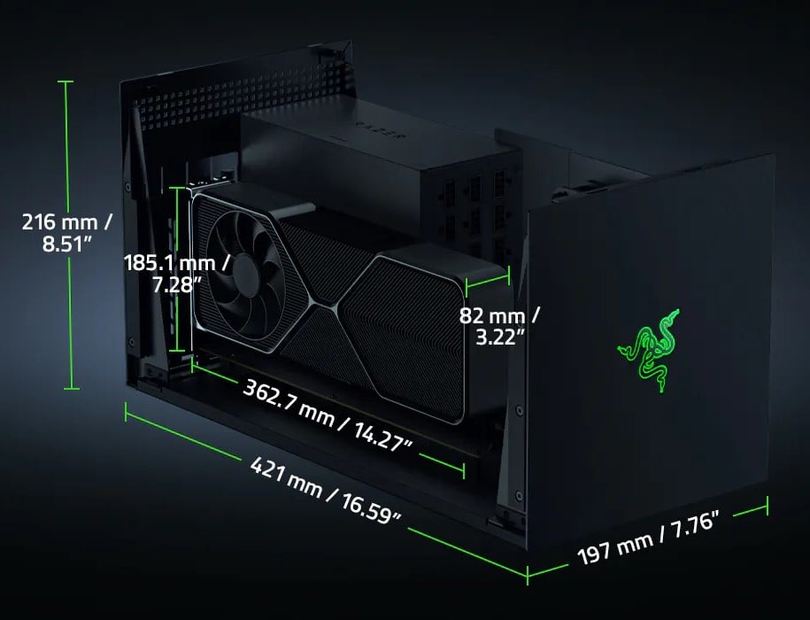 Core X V2 Boitier eGPU Thunderbolt 5 sans Alim ATX - Razer - 1