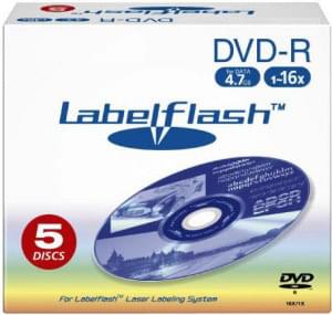 Cybertek DVD-R Vierge 4.7Go LabelFlash (pack de 5) - 0
