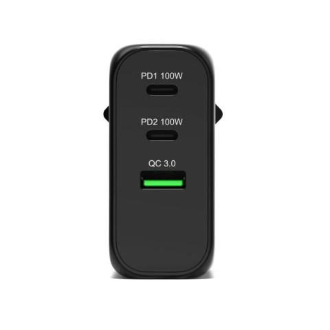 Port Chargeur mural GaN 100W - 3 ports + Câble USB-C 2m (902100EPEU) - Achat / Vente Chargeur sur Cybertek.fr - 6