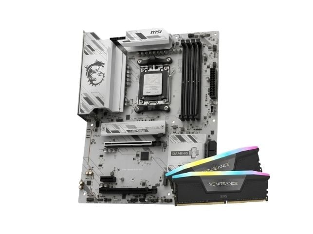 B850 GAMING PLUS WIFI6E + 2x8Go Vengeance RGB - Cybertek.fr - 0