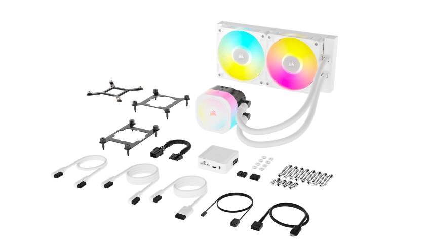 Corsair iCUE LINK TITAN - 240 RX LCD AIO/240mm - Blanc# - Watercooling - 4