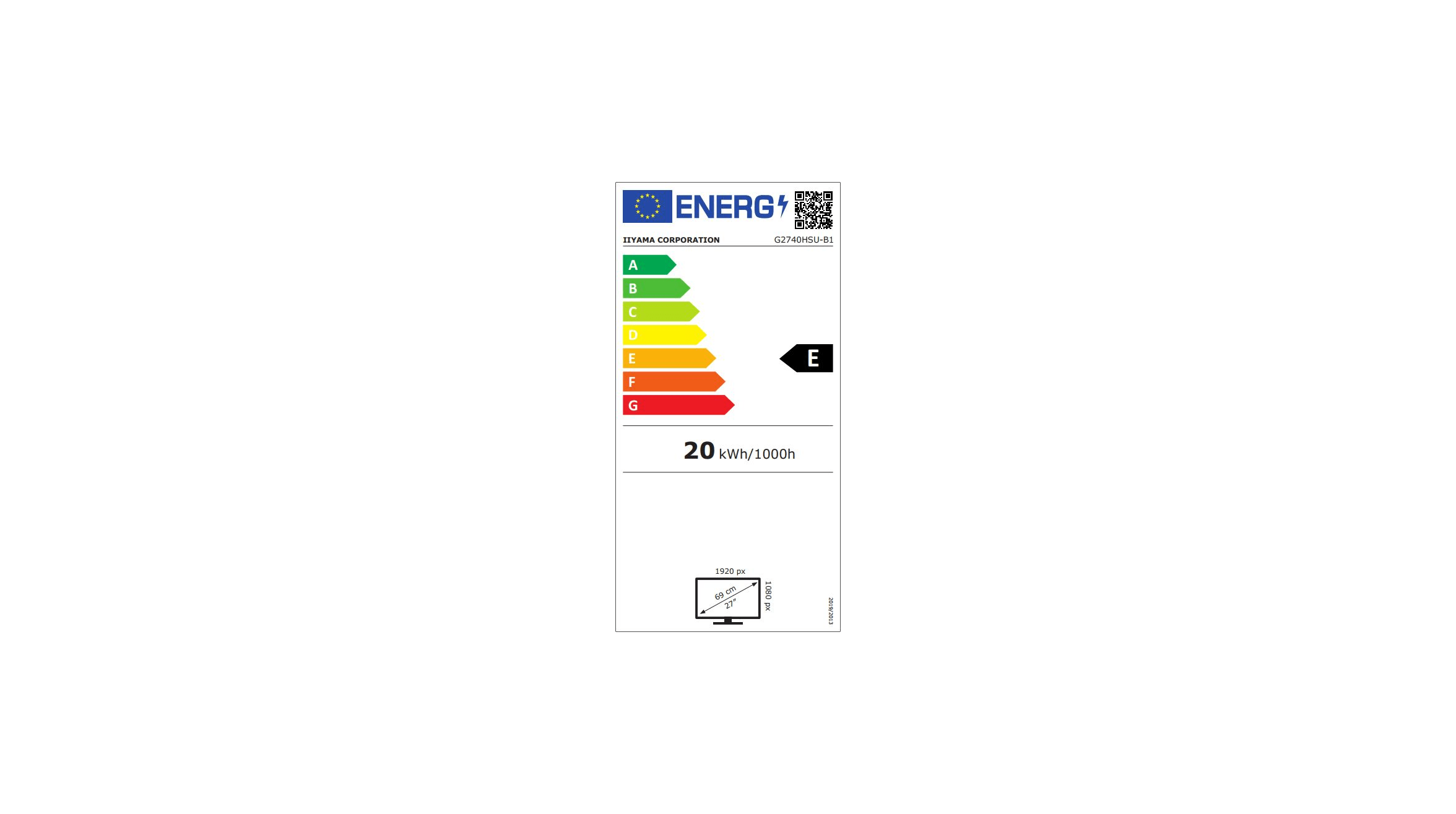 Iiyama 27 pouces  G2740HSU-B1 - Ecran PC Iiyama - Cybertek.fr - 1