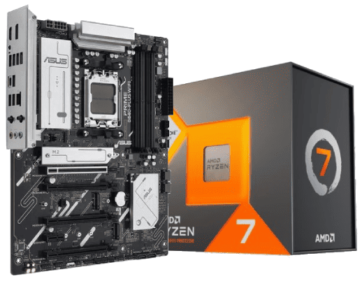 PRIME B840-PLUS WIFI + Ryzen 7 7800X3D tray - Cybertek.fr - 0