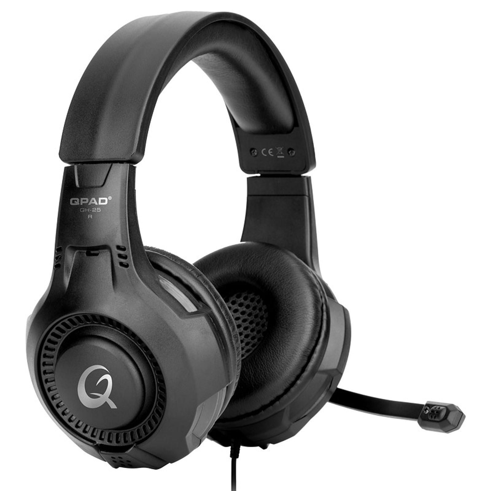 QPAD QH-25 True 7.1 Noir - Micro-casque - Cybertek.fr - 1