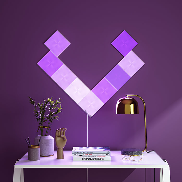 Nanoleaf Canvas Starter Kit - 9 pièces (NL29-0002SW-9PK) - Achat / Vente Objet connecté / Domotique sur Cybertek.fr - 2