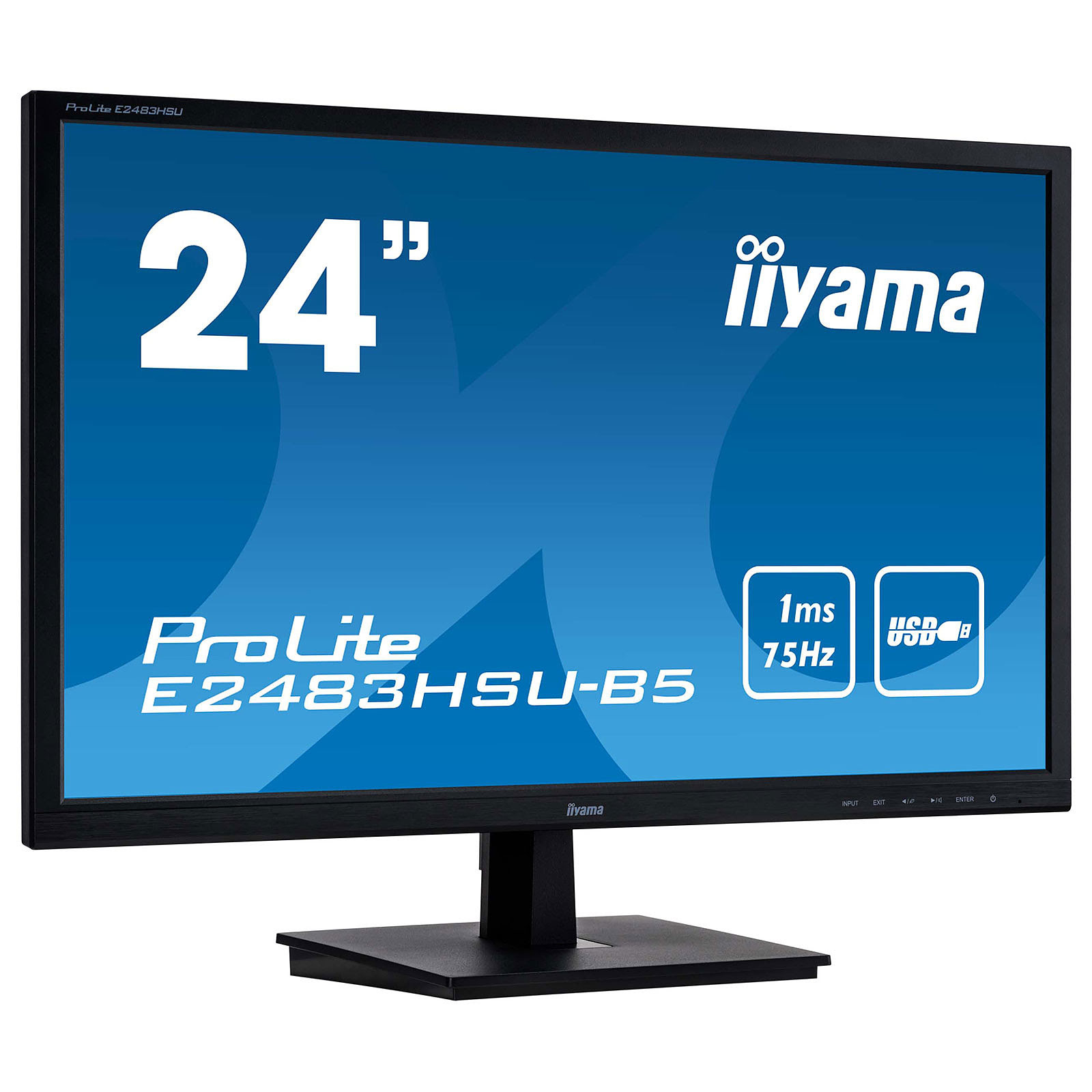 Iiyama 24 pouces  E2483HSU-B5 -- - Ecran PC Iiyama - Cybertek.fr - 4