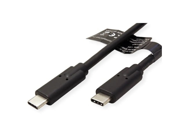 Câble USB-C 3.2 SuperSpeed mâle/mâle - 1m - Noir - Connectique PC - 1