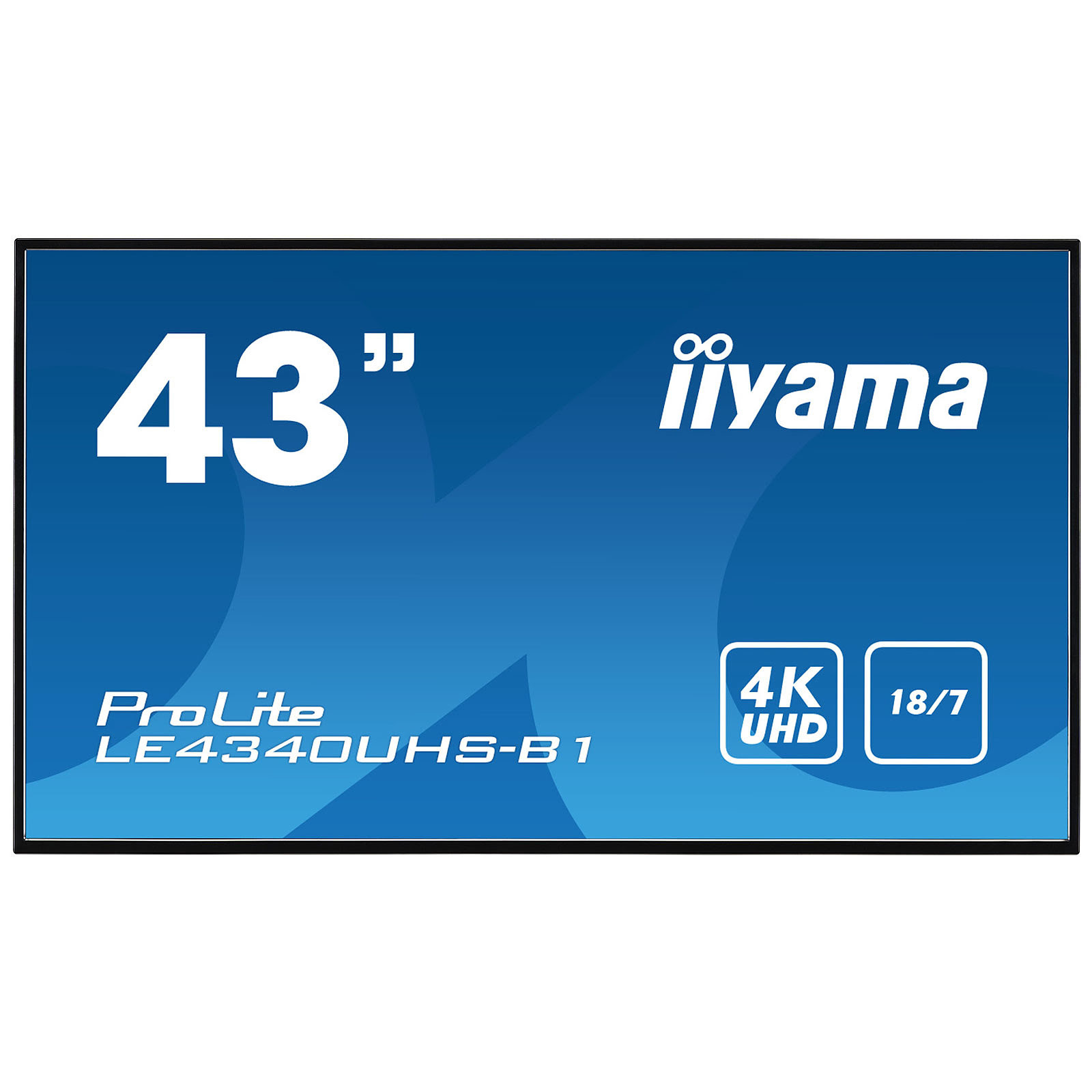 Iiyama 43 pouces  LE4340UHS-B1 - Ecran PC Iiyama - Cybertek.fr - 0