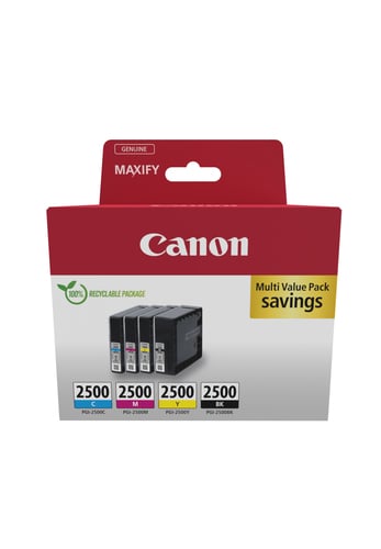 Imprimante multifonction Canon MAXIFY MB5450 + Cartouche pack PGI-2500 4 couleurs - 6