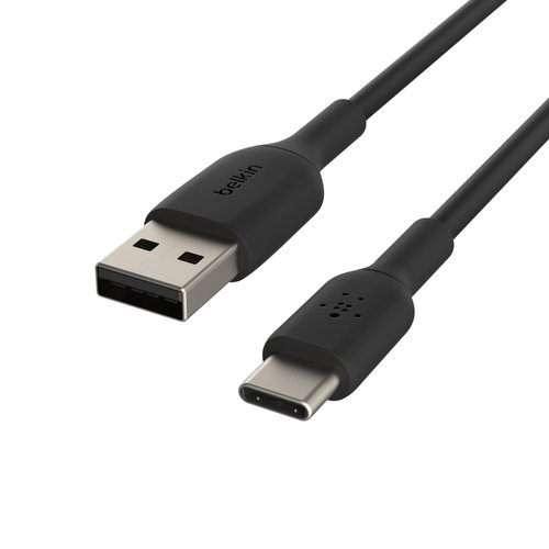 USB-A to USB-C Cable 1M Black# - Connectique PC - Cybertek.fr - 0