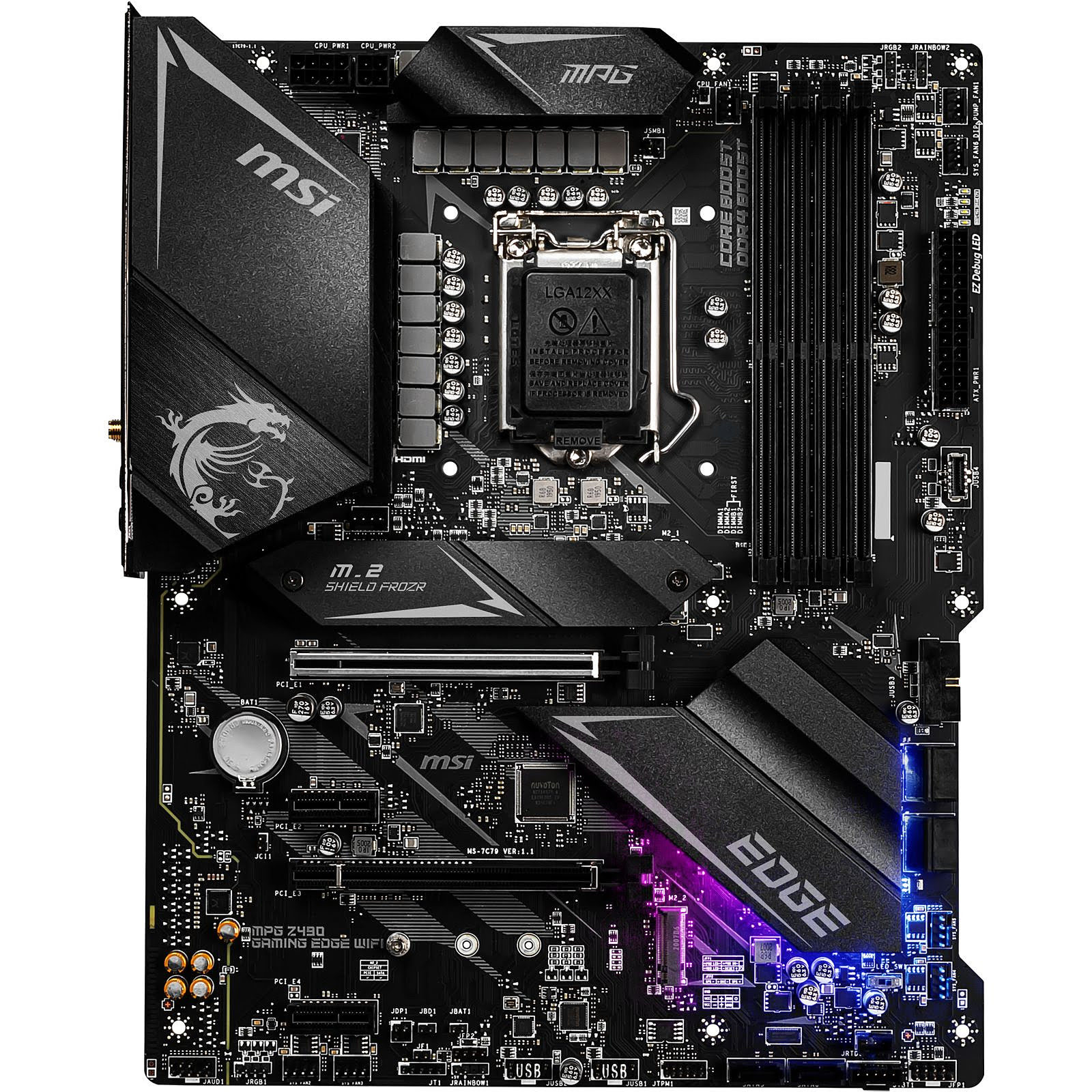 MSI MPG Z490 GAMING EDGE WiFi ATX  - Carte mère MSI - Cybertek.fr - 4