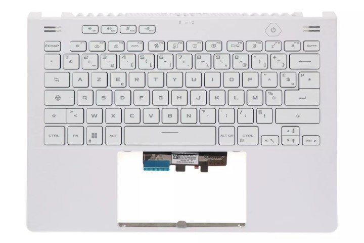 Asus Clavier ASUS ROG Zephyrus G14 rétroéclairé blanc (90NR09U1-R31FR0) - Achat / Vente Pièce détachée ordinateur portable sur Cybertek.fr - 0