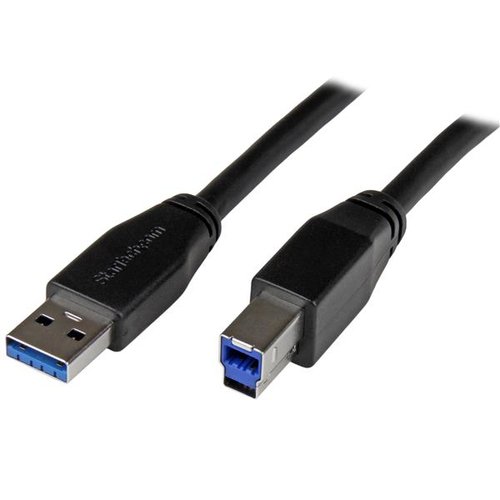 Câble USB 3.0 actif USB-A vers USB-B 10m M/M - Connectique PC - 1