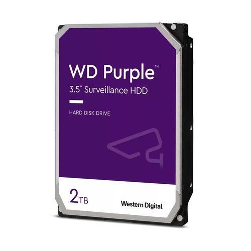 image produit WD HDD Purple 2TB 3.5 SATA 256MB Cybertek