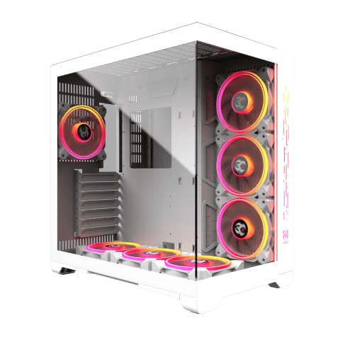 Boîtier PC M.RED Crystal Sea Blanc  - MT/Sans Alim/ATX Cybertek